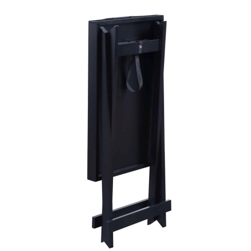 Folding Tray Table With Black Finish