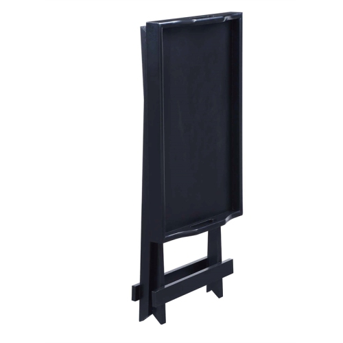 Folding Tray Table With Black Finish