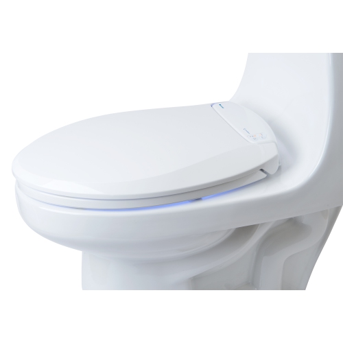 Brondell LumaWarm Heated Nightlight Toilet Seat, Elongated White - FREE SHIPPING