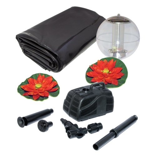 Koolatron KSPK-400SL 400 Gallon Pond Kit with Lighting