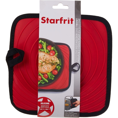 Starfrit 093610-006-0000 Silicone Cotton Pot Holder & Trivet