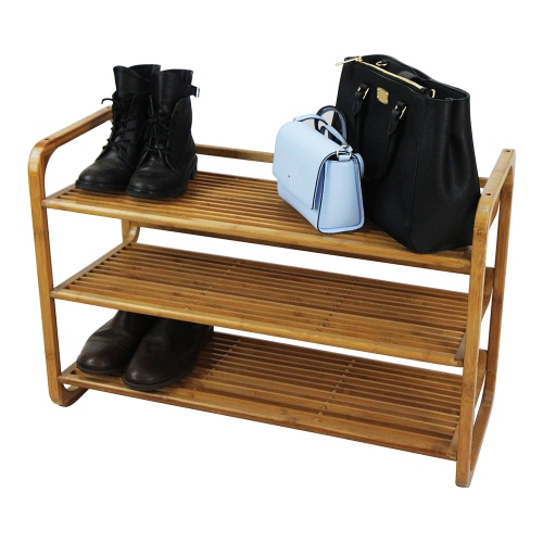 Oceanstar SR1231 Bamboo Shoe Rack - 3 Tier