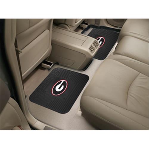 FANMATS  12280 University Of Georgia Backseat Utility Mats 2 Pack 14 In. X 17 In