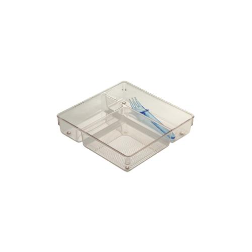 Interdesign Linus Multi Drawer Organizer Clear 9x9x2 53530 Pack Of