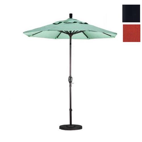 CALIFORNIA UMBRELLA  Gspt758302-Sa17 7.5 Ft. Fiberglass Market Umbrella Push Tilt M Black-Pacifica-Tuscan