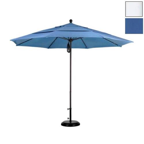 CALIFORNIA UMBRELLA  Alto118170-F26-Dwv 11 Ft. Fiberglass Market Umbrella Po Dvent Mwhite-Olefin-Frost Blue Good quality umbrella