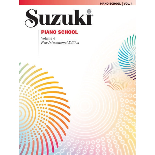 Alfred 00-0163SX Suzuki Piano School New International Edition Piano Book- Volume 4 - Music Book