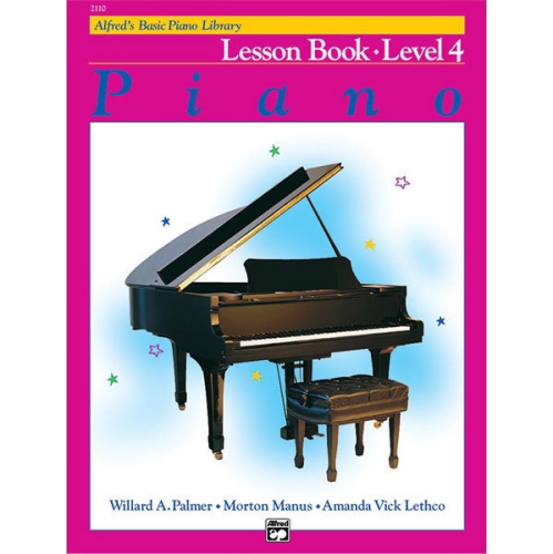 Alfred 00-2110 Basic Piano Course- Lesson Book 4 - Music Book