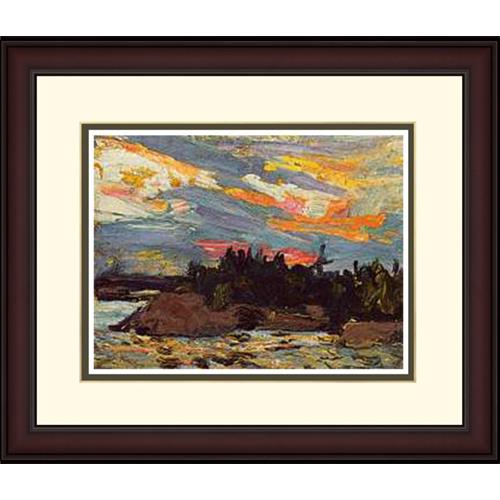 Sunset, Canoe Lake II, Northland Art Co., 34" x 48"
