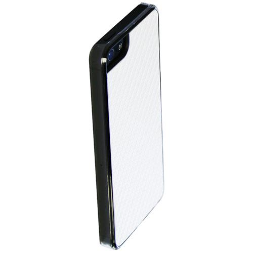 Exian Fitted Hard Shell Case for iPhone SE;iPhone 5S;iPhone 5 - White;Carbon