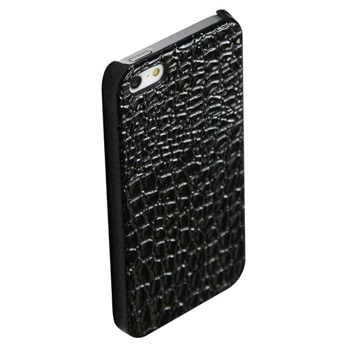 Exian Fitted Hard Shell Case for iPhone SE;iPhone 5S;iPhone 5 - Black