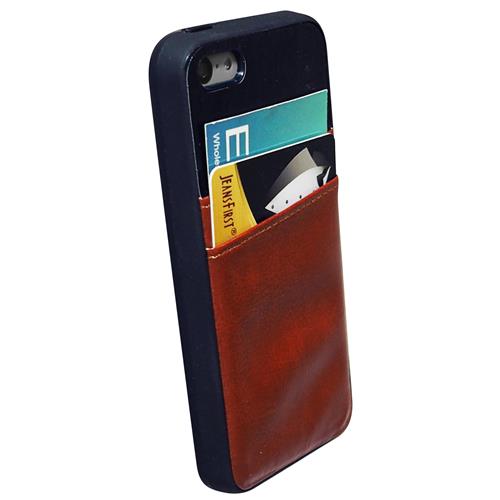 Exian Fitted Soft Shell Case for iPhone SE;iPhone 5S;iPhone 5 - Brown;Black