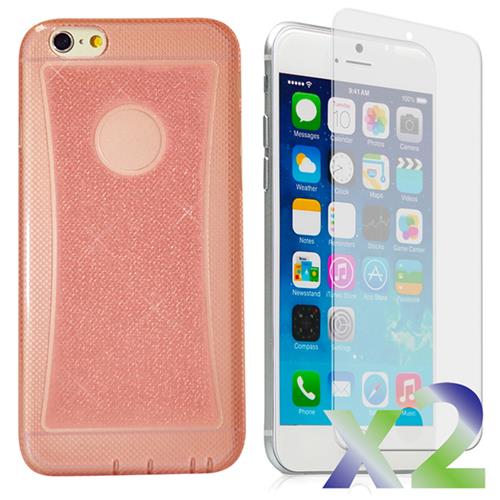 Exian Fitted Soft Shell Case for iPhone 6S;iPhone 6 - Pink