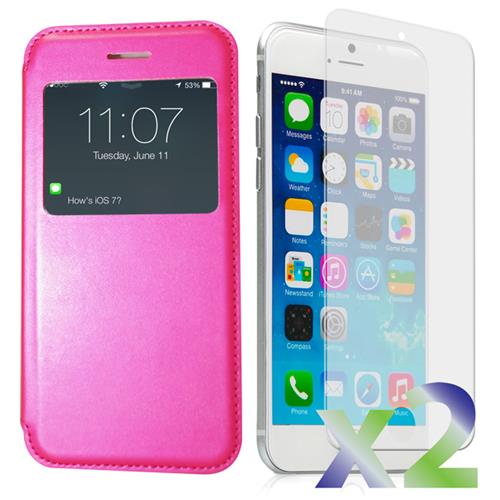 EXIAN  Fitted Soft Shell Case for Iphone 6S;iphone 6 - Hot In Pink