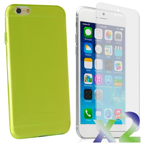 EXIAN  Fitted Soft Shell Case for Iphone 6S Plus;iphone 6 Plus - In Green