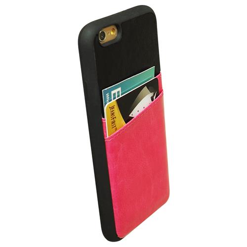 Exian Fitted Soft Shell Case for iPhone 6S Plus;iPhone 6 Plus - Pink;Black