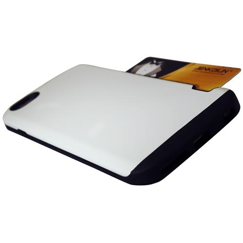 Étui souple ajusté d’Exian pour iPhone 6S plus; iPhone 6 plus - Blanc