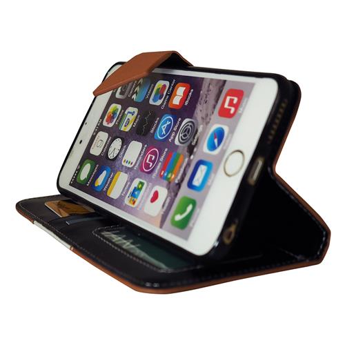 Étui souple ajusté d'Exian pour iPhone 6S plus; iPhone 6 plus - Blanc; Beige