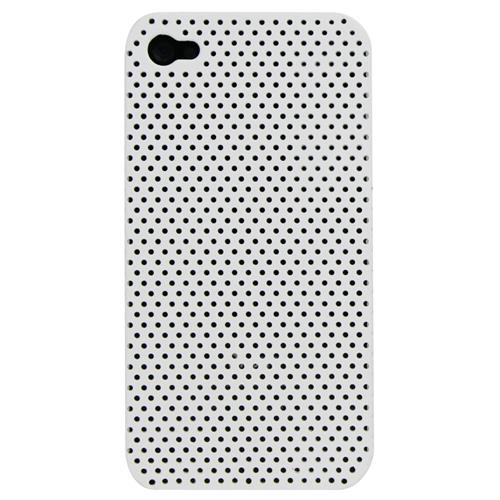 Exian Fitted Soft Shell Case for iPhone 4S;iPhone 4 - White