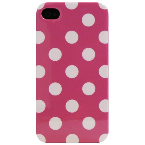 Exian Fitted Soft Shell Case for iPhone 4S;iPhone 4 - Pink