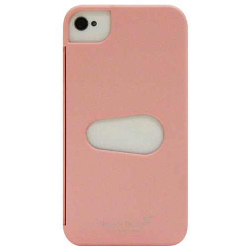 Exian Fitted Hard Shell Case for iPhone 4S;iPhone 4 - Pink