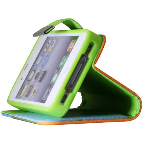 Étui souple ajusté d’Exian pour iPhone 4S; iPhone 4 - Multicolore