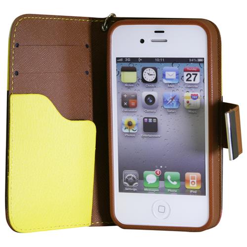 Exian Fitted Soft Shell Case for iPhone 4S;iPhone 4 - Multicolor