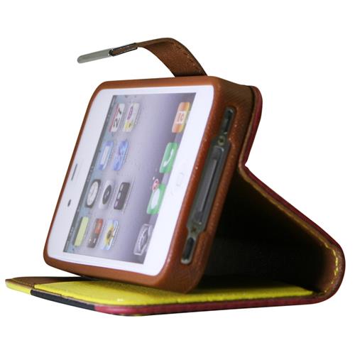 Exian Fitted Soft Shell Case for iPhone 4S;iPhone 4 - Multicolor