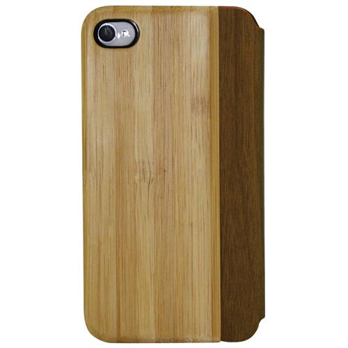 Étui rigide ajusté d’Exian pour iPhone 4S; iPhone 4 - Brun pâle