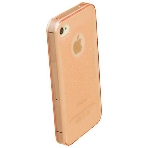 Exian Fitted Soft Shell Case for iPhone 4S;iPhone 4 - Pink
