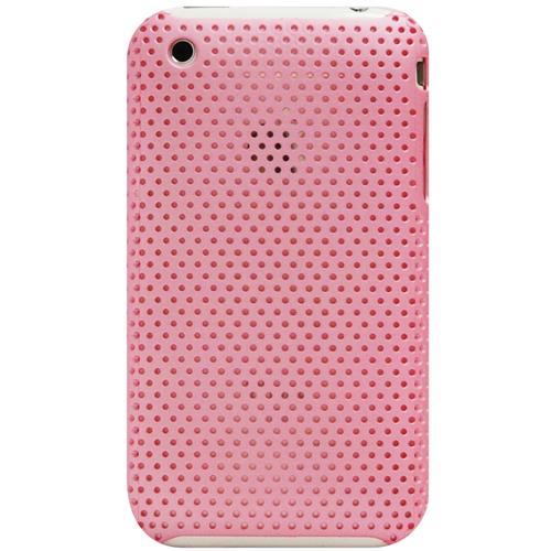 Exian Fitted Soft Shell Case for iPhone 3GS;iPhone 3G - Pink