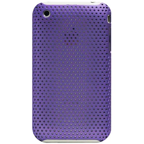 Exian iPhone 3G/3GS Soft Plastic Case Net Pattern Purple