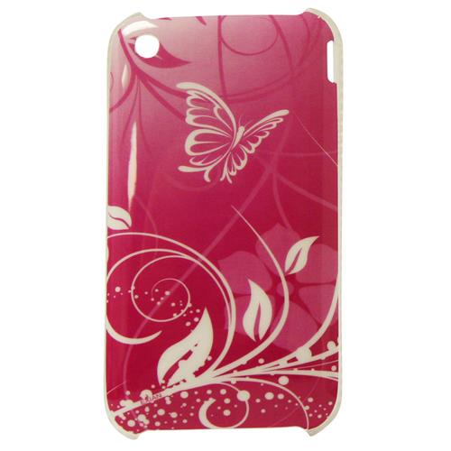 Exian Fitted Hard Shell Case for iPhone 3GS;iPhone 3G - Pink