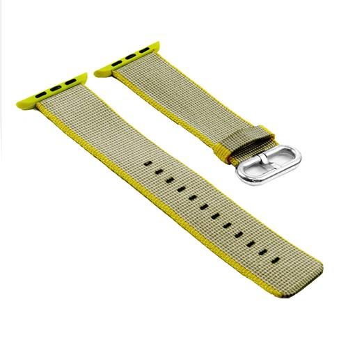 StrapsCo Woven Nylon Strap Band for 38mm Apple Watch in Yellow