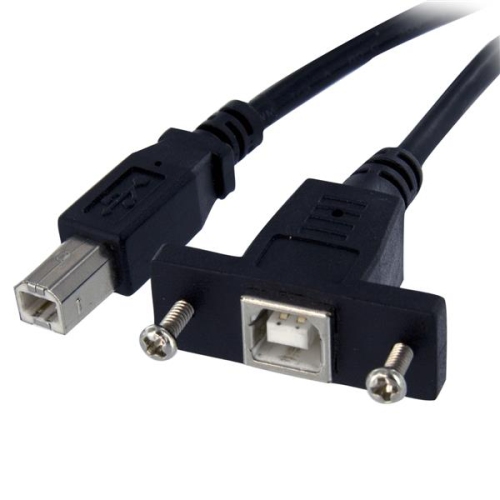 StarTech 1 ft Panel Mount USB Cable B to B - F/M