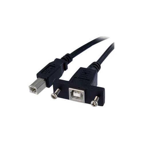StarTech 1 ft Panel Mount USB Cable B to B - F/M