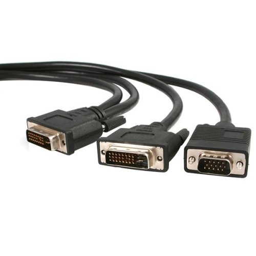 DVI-D and HD15 VGA Video Splitter Cable 