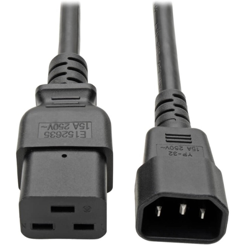 TRIPP LITE  10Ft Power Cord Extension Cable C19 to C14 Heavy Duty 15A 14Awg 10'
