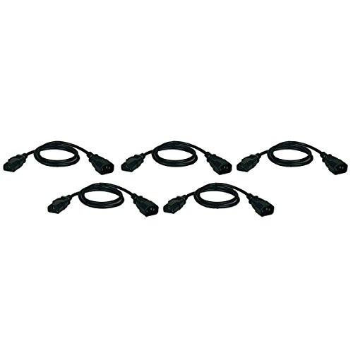 Tripp Lite 5-Pack of 2-ft. Standard Computer Power Extension Cords