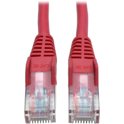 Tripp Lite 3ft Cat5e / Cat5 Snagless Molded Patch Cable RJ45 M/M Red 3'