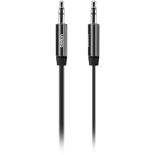 Belkin 3ft Mini-Phone Audio Cable - Black -