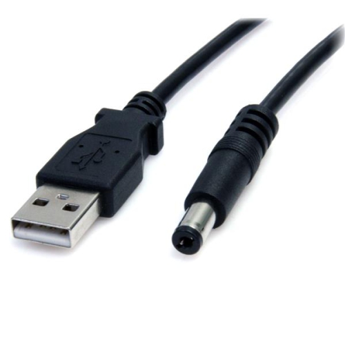 STARTECH  2M USB to Type M Barrel Cable - USB to 5.5MM 5V Dc Cable