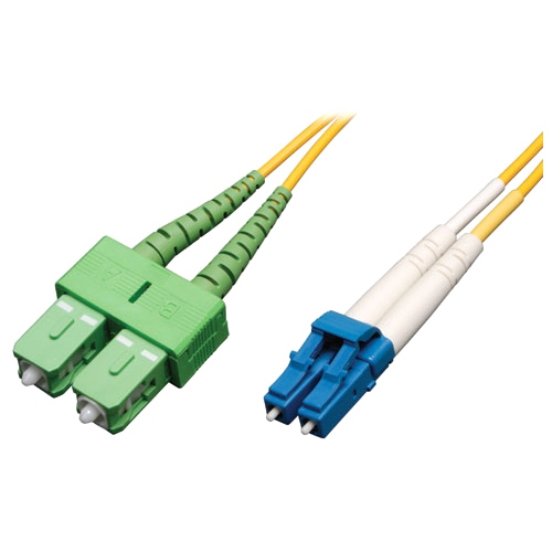 Tripp Lite 1M Duplex Singlemode 8.3/125 Fiber Optic Patch Cable LC/SC/APC 3' 3ft 1 Meter
