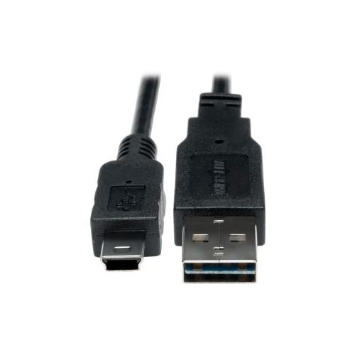 Tripp Lite 6in USB 2.0 High Speed Cable Reversible A to 5Pin Mini B M/M