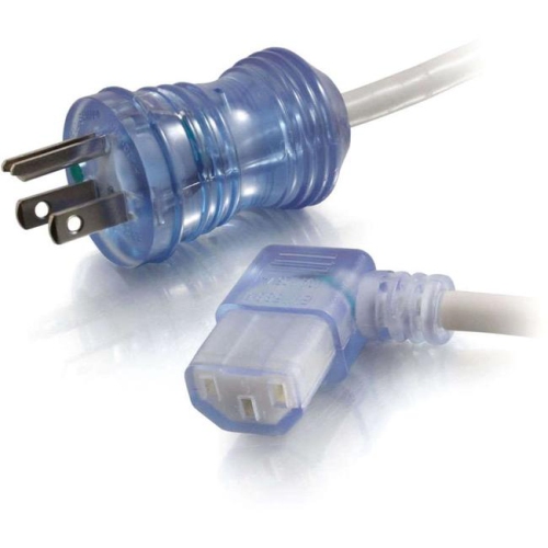 CABLES TO GO  C2G 15Ft 16 Awg Hospital Grade Power Cord (Nema 5-15P to Iec320C13R) - With Clear Connectors In Gray
