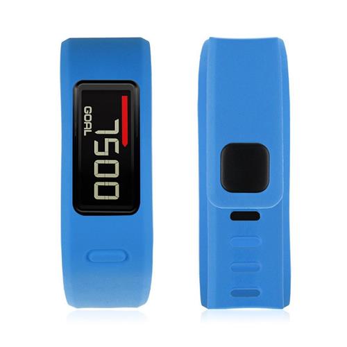 STRAPSCO  Soft Silcone Band Strap for Garmin Vivofit In Short Length In Blue