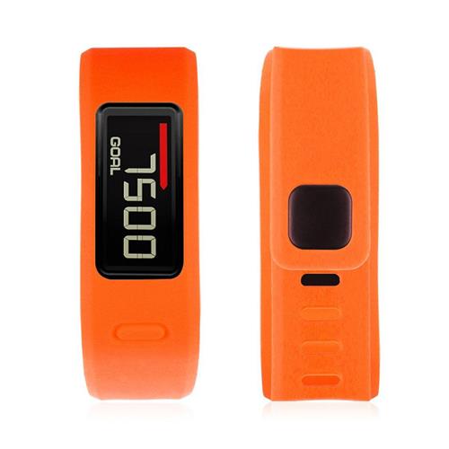 STRAPSCO  Soft Silcone Band Strap for Garmin Vivofit In Short Length In Orange