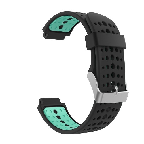 Rally StrapsCo Silcone Band Rally Strap for Garmin Forerunner in Black and Green