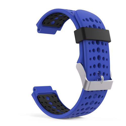 Rally StrapsCo Silcone Band Rally Strap for Garmin Forerunner in Blue and Black