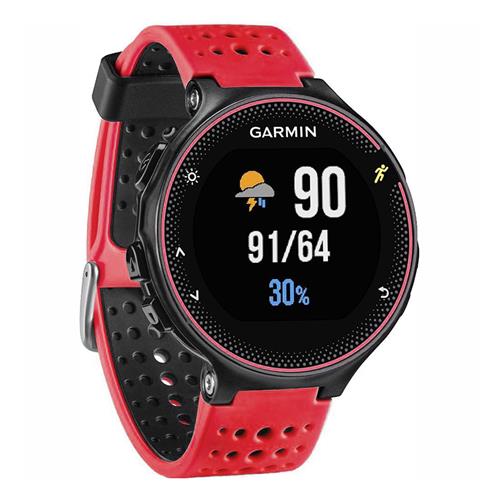 Rally StrapsCo Silcone Band Rally Strap for Garmin Forerunner in Red and Black